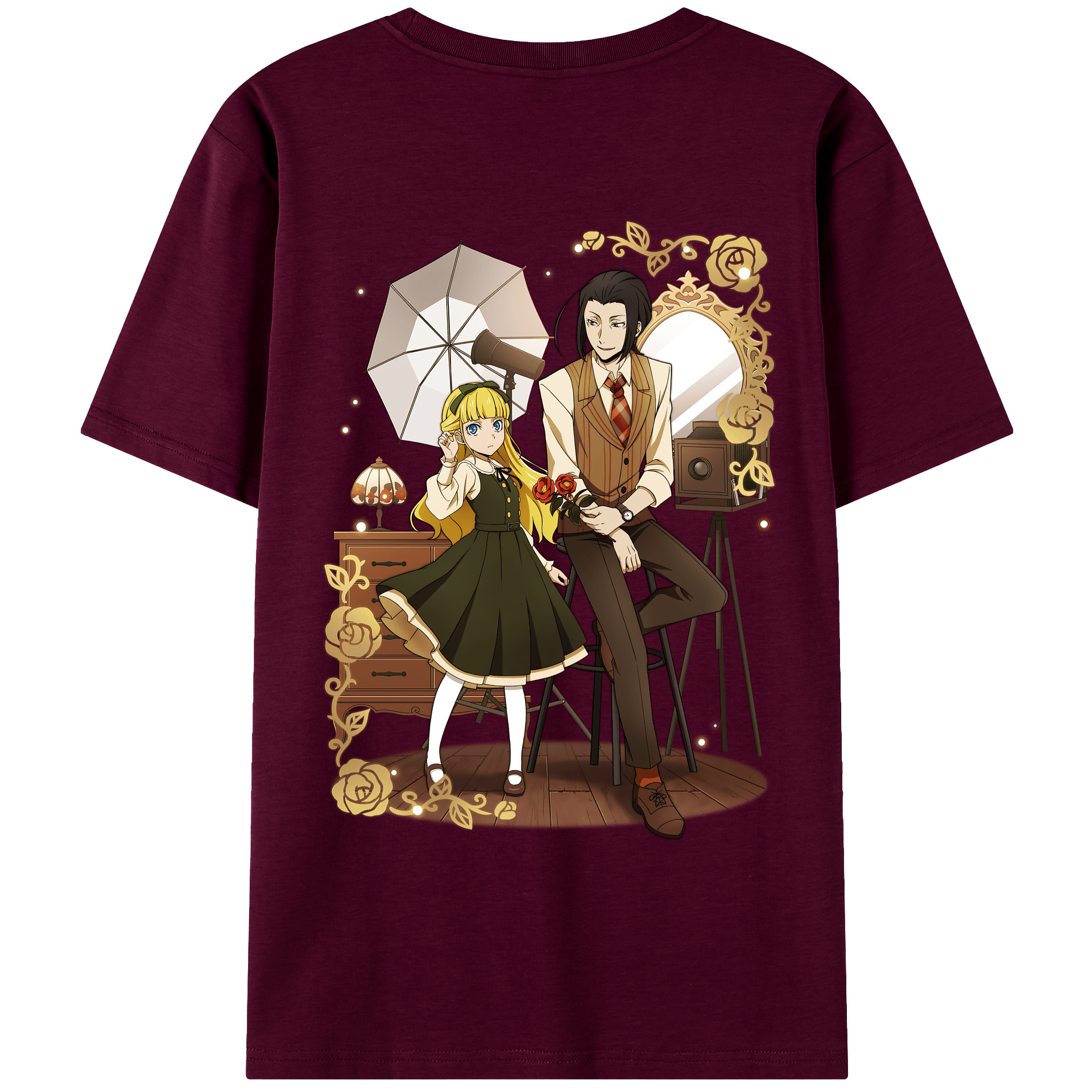（画像用） 文豪ストレイドッグス Bungo Stray Dogs レディース半袖Tシャツ(バックプリント)